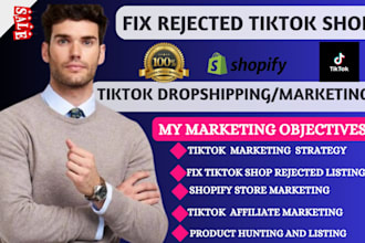 set up tiktok shop fix tiktok shop rejected product listing affiliate marketing