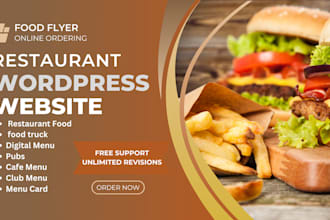 build wordpress restaurant website with food ordering delivery system