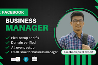 fix facebook business manager, pixel and domain issues