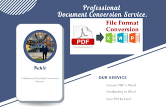 covert pdf hand writing to word and excel