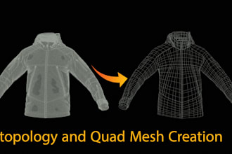 retopologize 3d clothing with minimal polygons