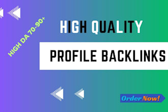 create 600 social media SEO profile backlinks