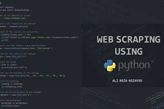 do web scraping with python or javascript