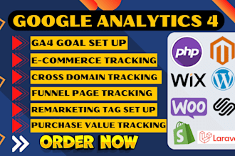 setup google analytics 4, conversion tracking, and gtm for ecommerce