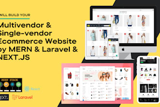 build business or ecommerce website by mern laravel next js