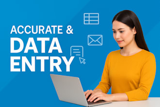 efficient virtual assistant for admin tasks, data entry  office support
