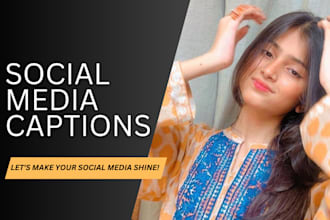 write instagram captions, subtitles for youtube tiktok reels