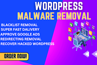 do wordpress malware removal service, fix hacked wordpress