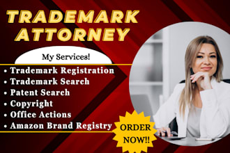 be your US licensed trademark attorney for your trademark filing, search and sou