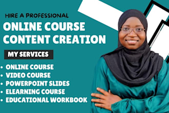 online course creation, educational workbook, ppt maker, elearning video course