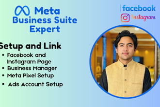 setup meta business suite, fix issues, and setup ads account