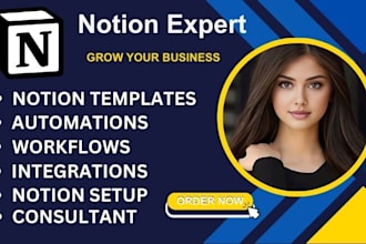 design a customized notion template to boost productivity, notion expert
