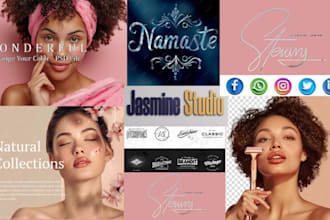 design luxury signature logo, branding kit, and brand identity