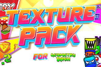 design a texture pack for geometry dash