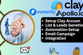 setup outreach on clay com instantly ai la growth machine