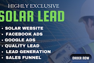 generate solar lead solar energy solar panel solar website solar lead generation