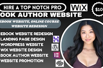 design book author website, ebook landing page, online children book website