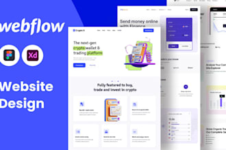 design, redesign, convert your figma or xd design into webflow, figma to webflow