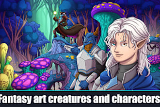 fantasy art creatures and characters