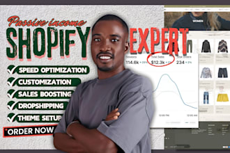 build shopify 7 figure dropshipping store or shopify website, redesign shopify