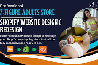 adult shopify store, adult toys store lingerie website adult store seo