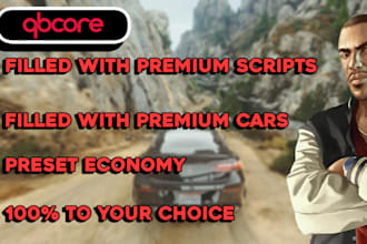 make a qbcore roleplay server with premium scripts and features