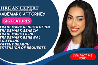 be your licensed USA trademark attorney, amazon brand registry