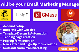 be your email marketing manager mailchimp klaviyo gmass yamm
