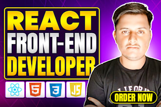 be your custom react front end developer