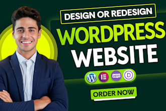 design, redesign, build, rebuild, clone, edit, fix or revamp wordpress website