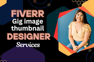 design creative fiverr gig thumbnail and animated gig images