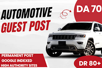 do automobile, automotive guest post on a high authority automotive backlinks