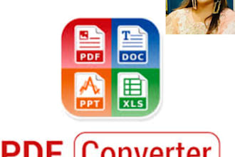 convert pdf to word, google docs, power point, typing services