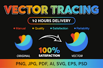 vector tracing, vectorize image, logo to vector, jpg to vector, upscale quality