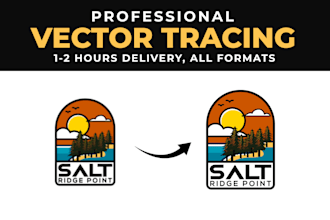 do vector tracing, logo to vector or image to vector