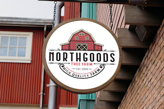 do retro, vintage or hipster business logo design
