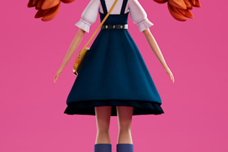 create 3d character modeling 3d cartoon character 3d design