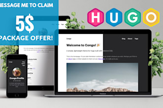 build and customize your professional hugo website