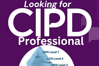write a content on cipd level 3 to 7 in just 24 hrs