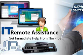 be remote tech support for computer setup, troubleshooting, and maintenance