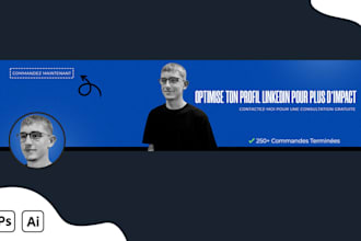 design attractive and professional linkedin banner for you