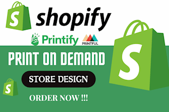 design shopify print on demand store, shopify website, tshirts redesign shopify