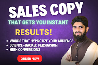 write high converting sales copy and do sales copywriting