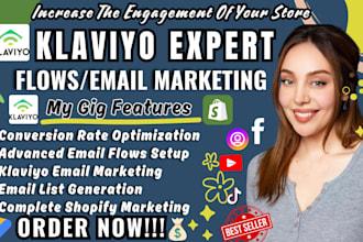 shopify klaviyo email marketing, klaviyo flows, sms, ecommerce email automation