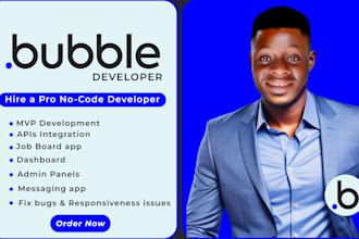 be bubble io developer, bubble mvp fix bubble app bugs and responsiveness issues