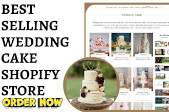 design wedding cake shopify store wedding accessories store wedding cake website