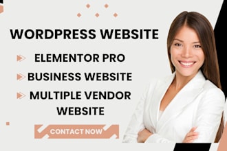 wordpress elementor website design with elementor pro for wordpress sites