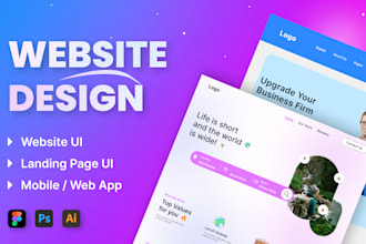 design responsive UI UX web design, saas with prototypes