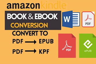 convert PDF to kindle ebook kpf epub amazon KDP publishing