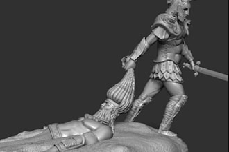 sculpt 3d print model 3d full armor 3d toys,miniature,cosplay,funko pop,stl file